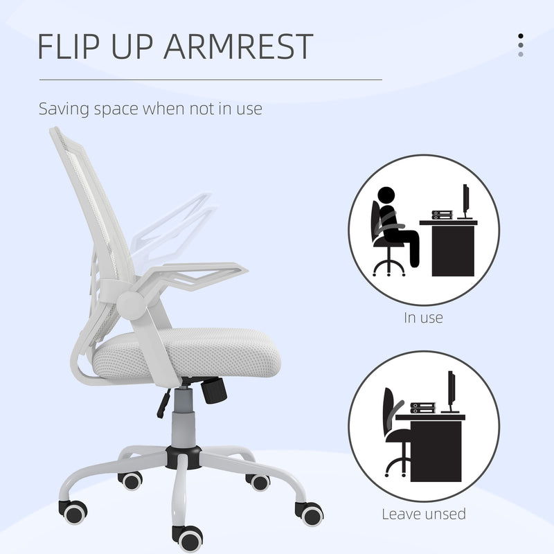 White mesh office chair – image 7