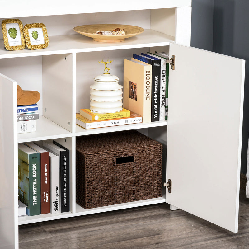 White LED high gloss sideboard – image 9
