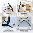 Khaki rope egg chair – image 7