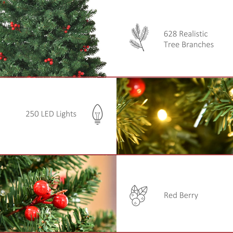 6ft pre-lit pencil Christmas tree – image 8