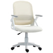 HOMCOM Breathable Mesh Office Chair, Ergonomic Swivel Computer Chair with Flip-up Armrests, Lumbar Back Support for