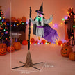 200cm Animated Flying Witch with Light & Sound – image 3 of 9