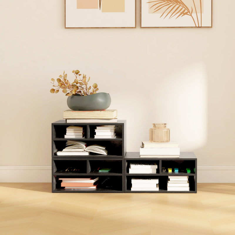 Black desktop printer stand – image 7