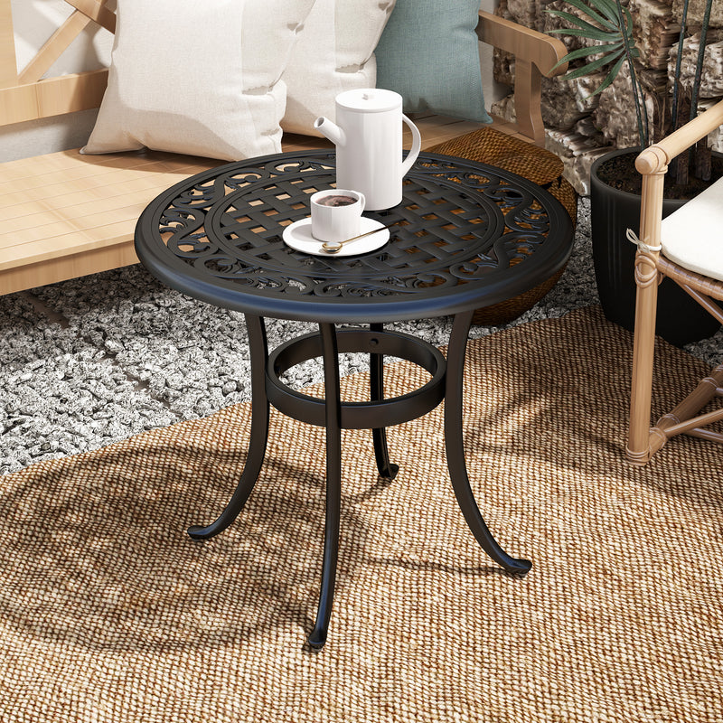 Cast aluminium side table – image 7