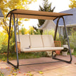 Outsunny 3 Seater Swing Chair with Adjustable Canopy, 360 kg Garden Swing Seat Outdoor Hammock Bench with Cushions – view 9