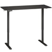 HOMCOM Standing Desk Memory Control Height Adjustable Desk 2 Cable Holes LED Display Sit Stand Desk Black