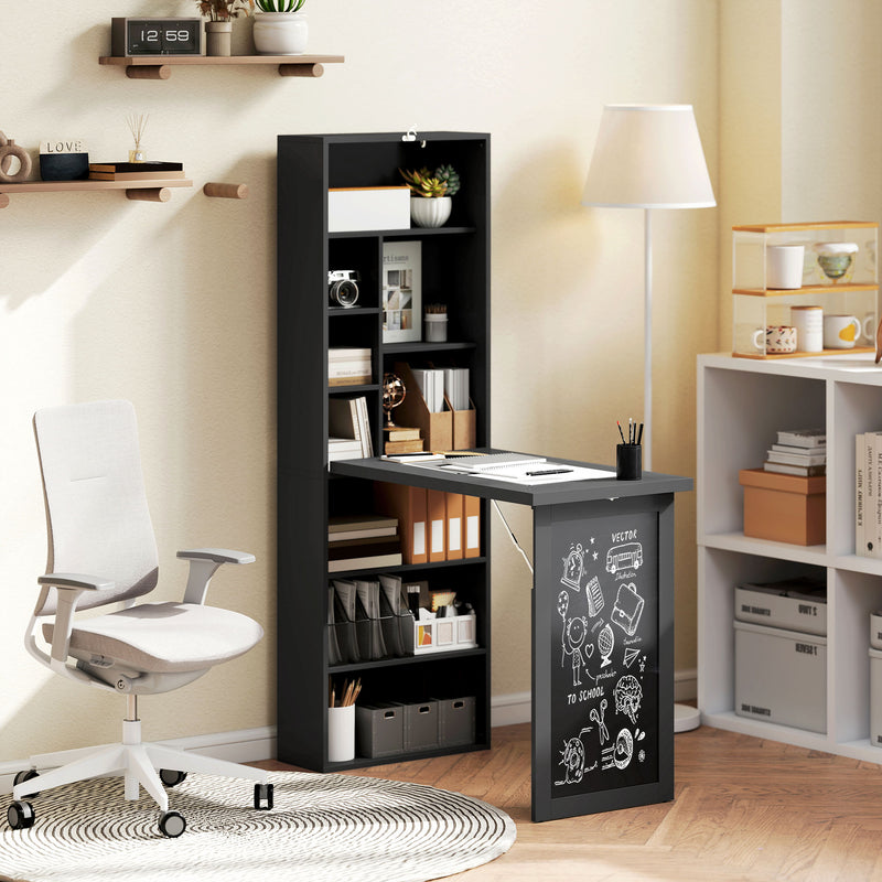 Fold-out desk with chalkboard – black – image 10