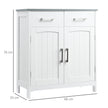 White 2-drawer bathroom cabinet – image 3