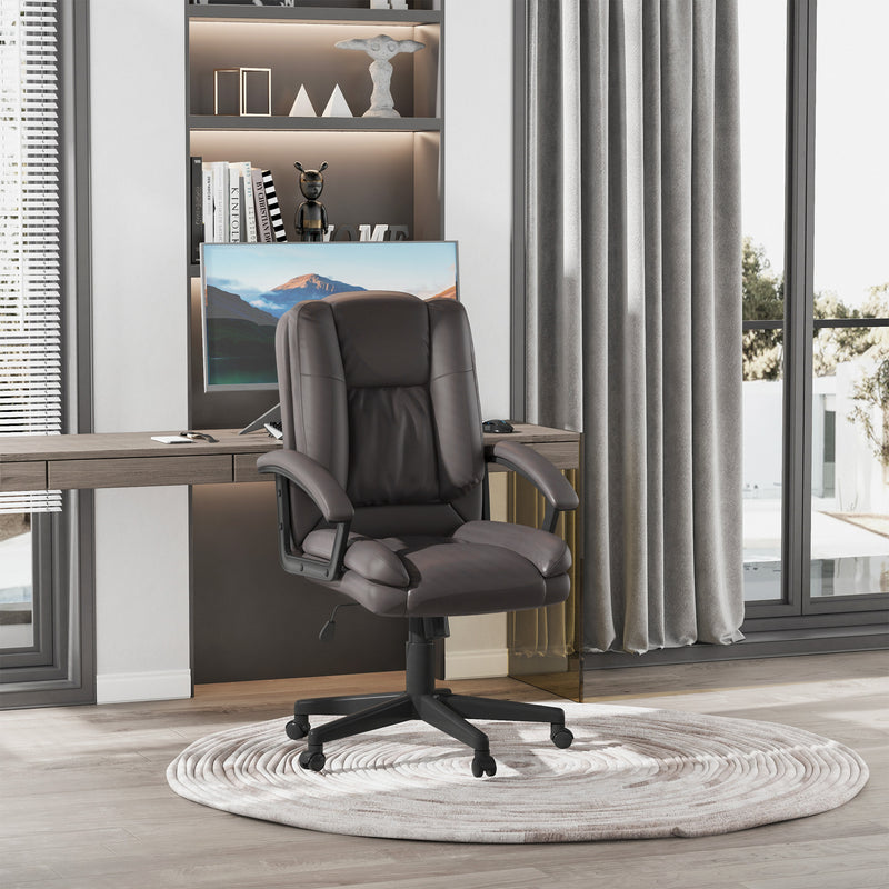 Faux leather mid-back office chair – image 8