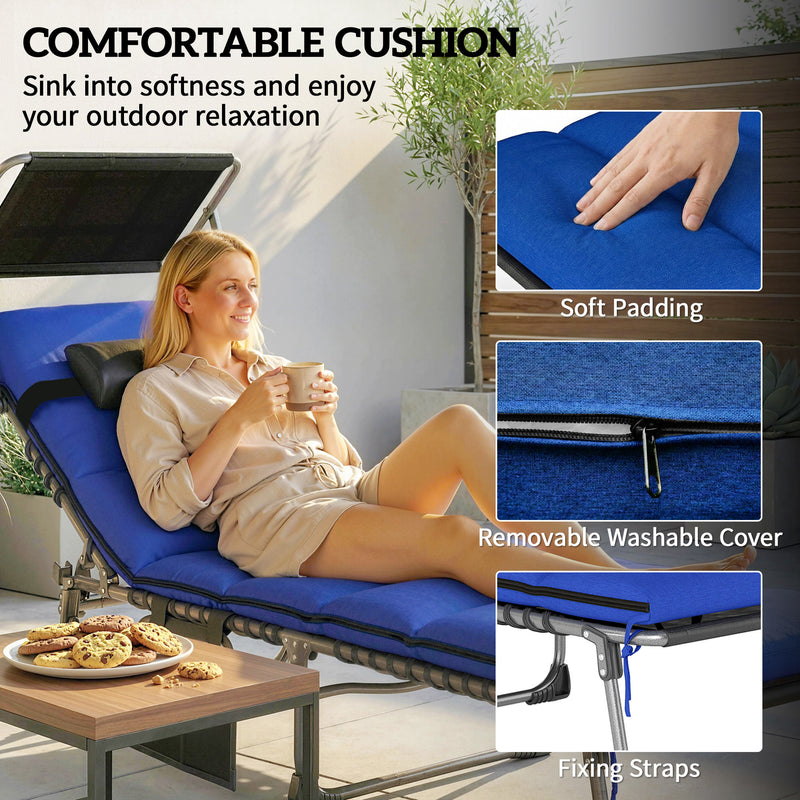 Sun loungers with canopy – image 6