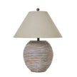 Saturn Ceramic Table Lamp with Linen Shade – 71cm, additional product view 2