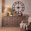 Saturn Ceramic Table Lamp with Linen Shade – 71cm, product view