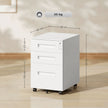 39 cm steel filing cabinet – white – image 3