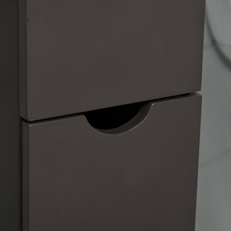 Slim brown bathroom cabinet – image 8