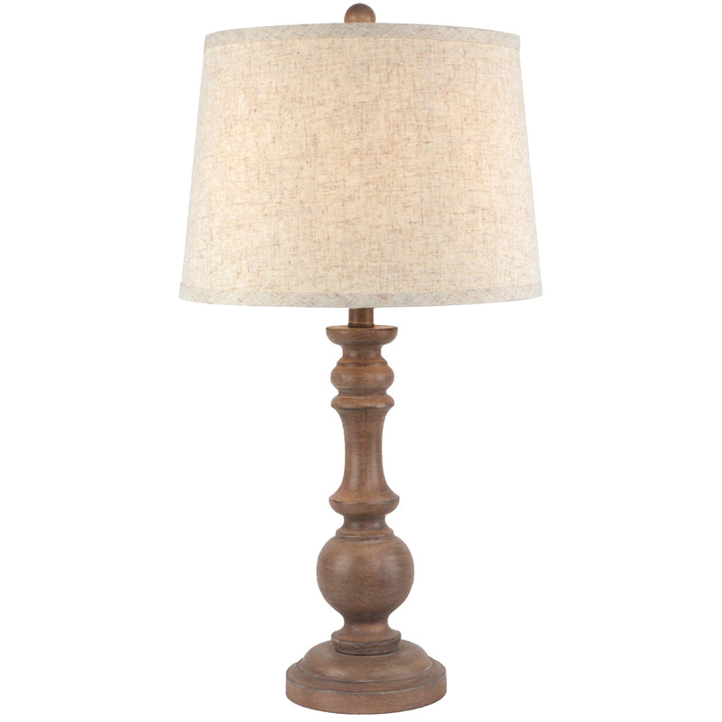 Seraphia table lamp with linen shade, additional product view