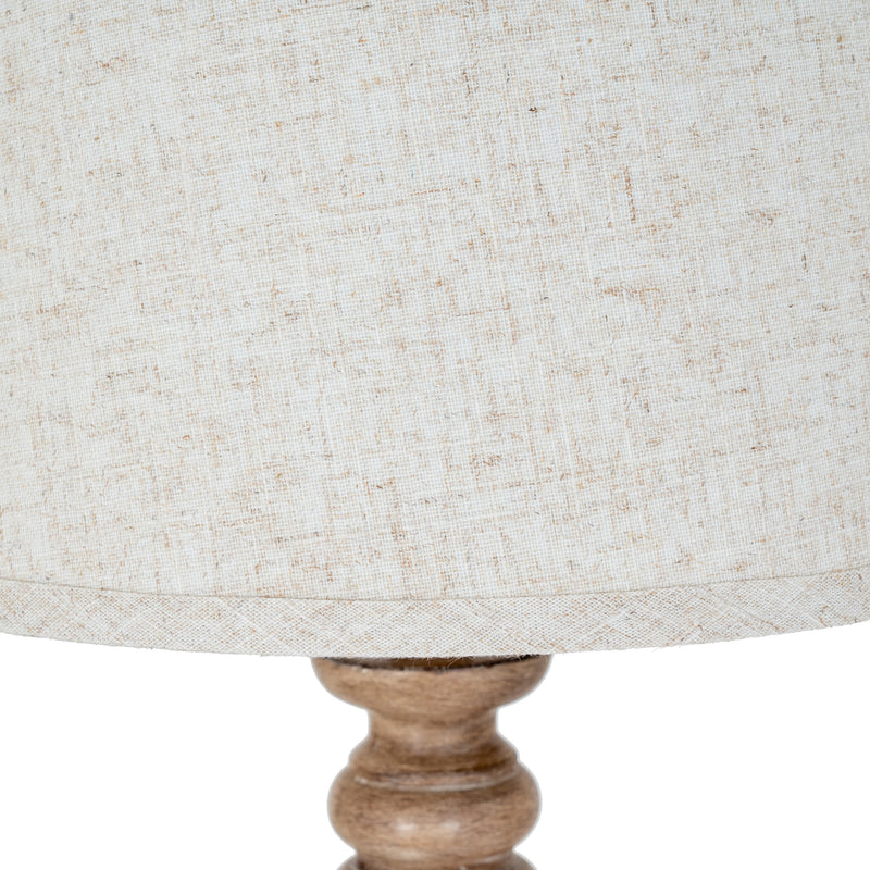 Seraphia table lamp with edged linen shade, product view 5