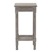 Serene grey side table from the front
