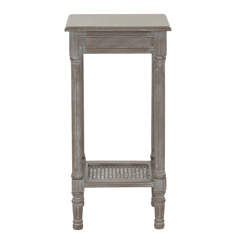 Serene grey side table from the front