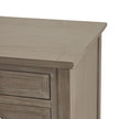 Serene Three-Drawer Bedside Table – Grey, additional product view 3
