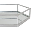 Close-up of the silver frame and mirrored base