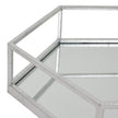 Close-up of the open metal sides