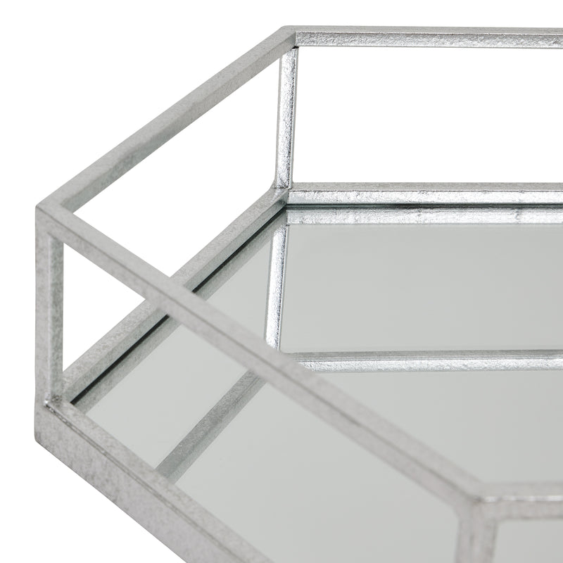Close-up of the open metal sides