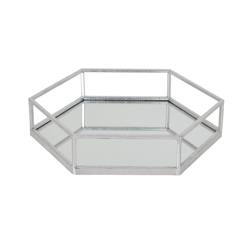 Larger silver hexagon tray