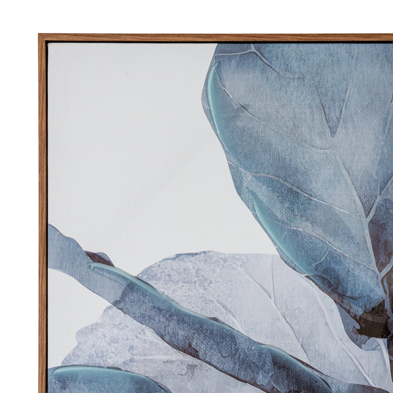 Close-up of the leaves and frame corner