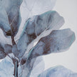 Close-up of the layered blue leaves