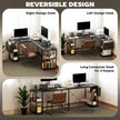 Reversible L-shaped desk – black – image 5