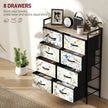 8-drawer fabric chest of drawers – image 4