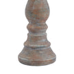 Close-up of the turned base