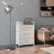 Black & natural 4-drawer fabric chest – image 2