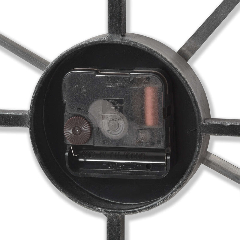 Clock movement on the back of the heart clock