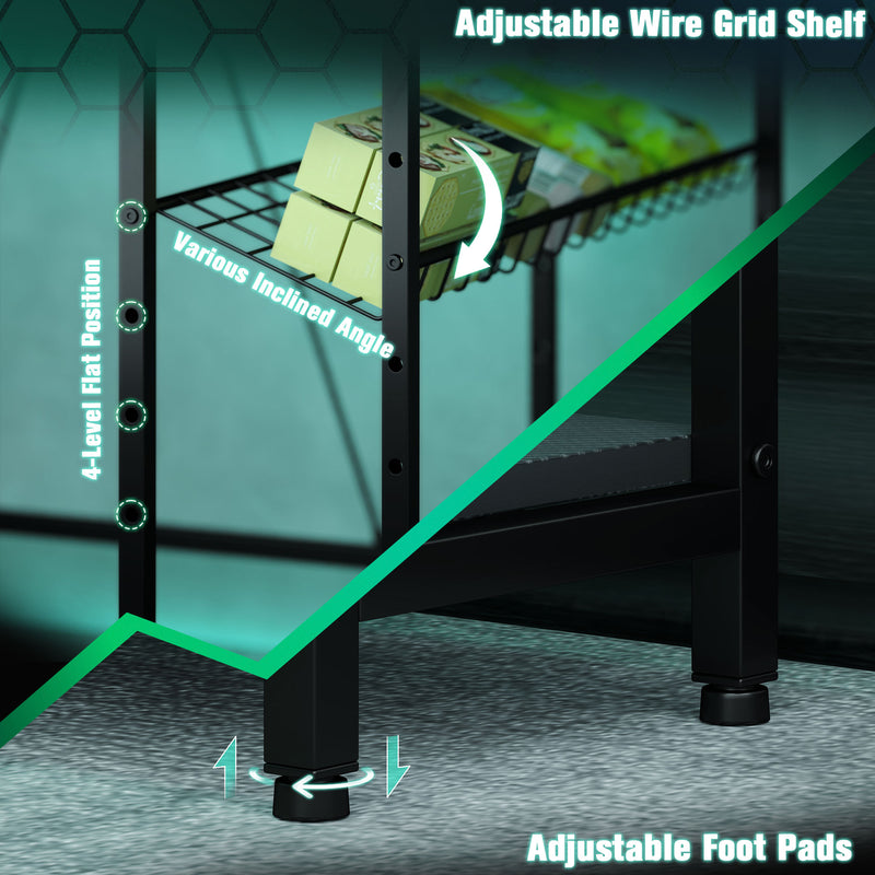 L-shaped LED gaming desk – image 7
