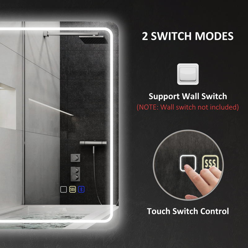 70 x 50 cm Bluetooth LED mirror – image 9