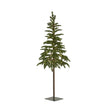 120cm green woodland Christmas tree with lights on