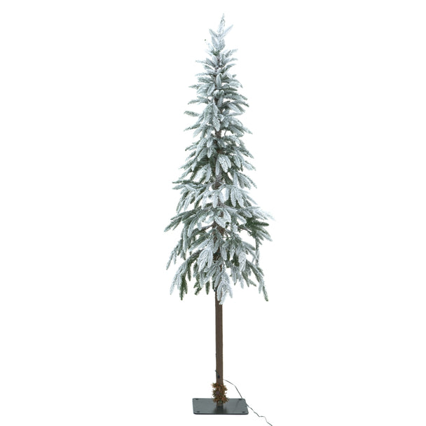 180cm snowy woodland tree shown unlit