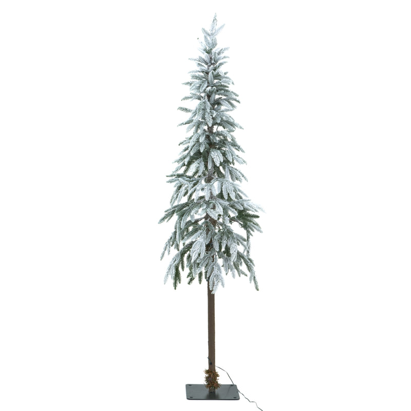180cm snowy woodland tree shown unlit