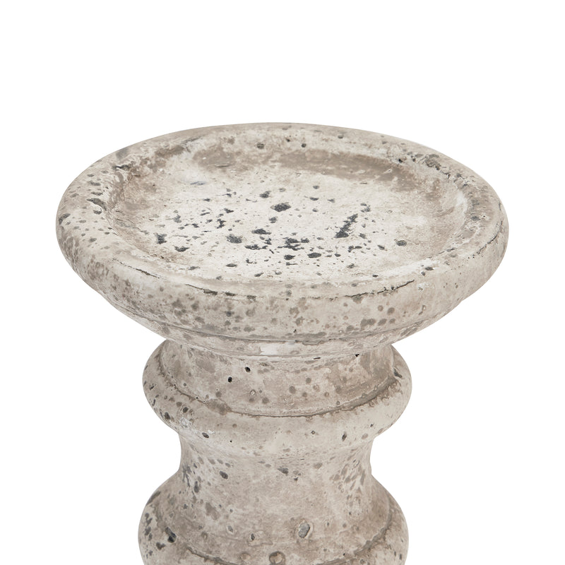 Close-up of the speckled stone-effect top dish