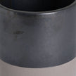 Close-up of the metallic grey glaze