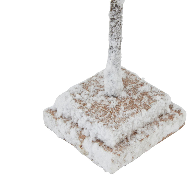 Frosted wooden block base and trunk
