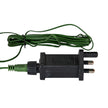 plug-in adaptor with UK three-pin plug and green cable
