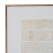 Close-up of the textured line bands and frame corner