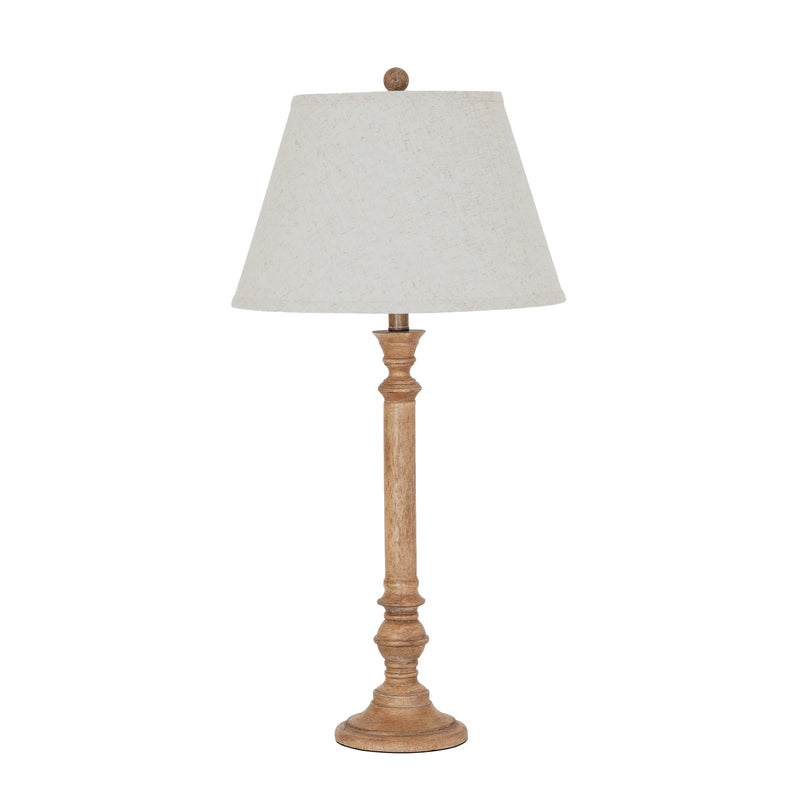 Solenne Table Lamp with Edged Linen Shade – 79cm, additional product view 2