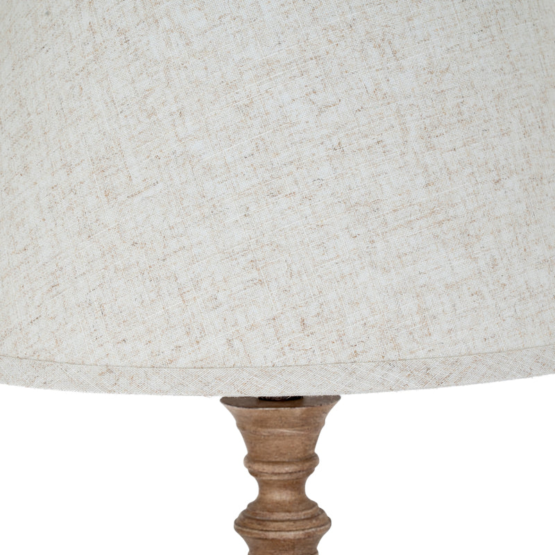 Solenne Table Lamp with Edged Linen Shade – 79cm, additional product view 4