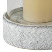 Close-up of the textured ceramic base
