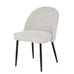Sorelle cream dining chair, three-quarter view