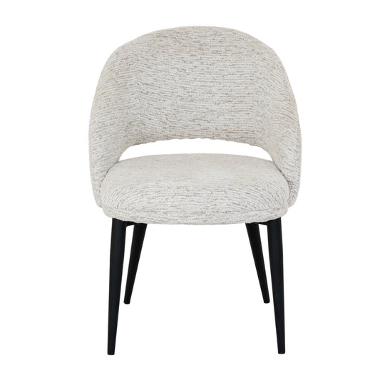 Sorelle curved chair from the front