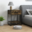 Rustic brown bedside table – image 7
